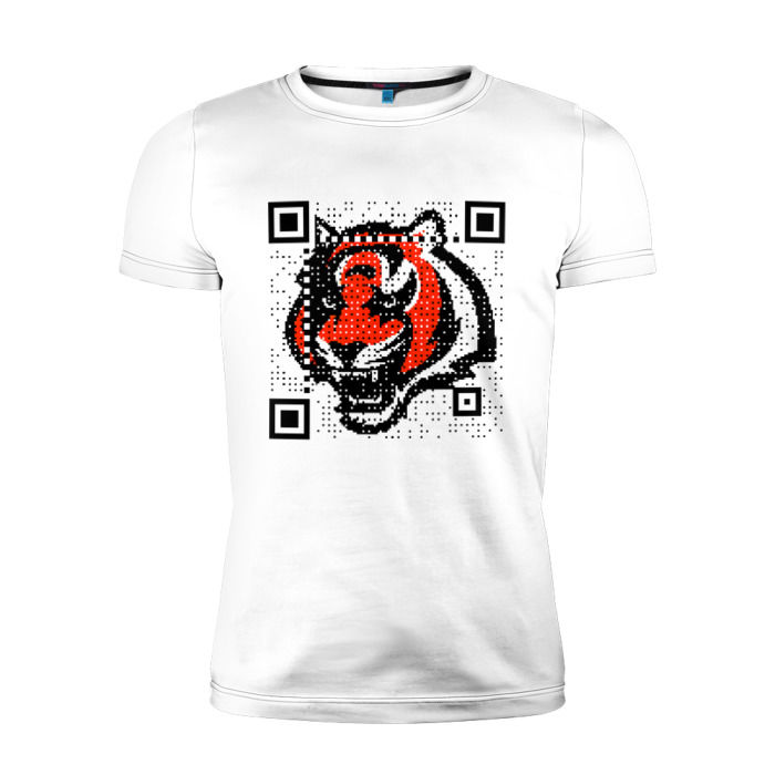 футболка с qrlogo с картинкой и лого qr код